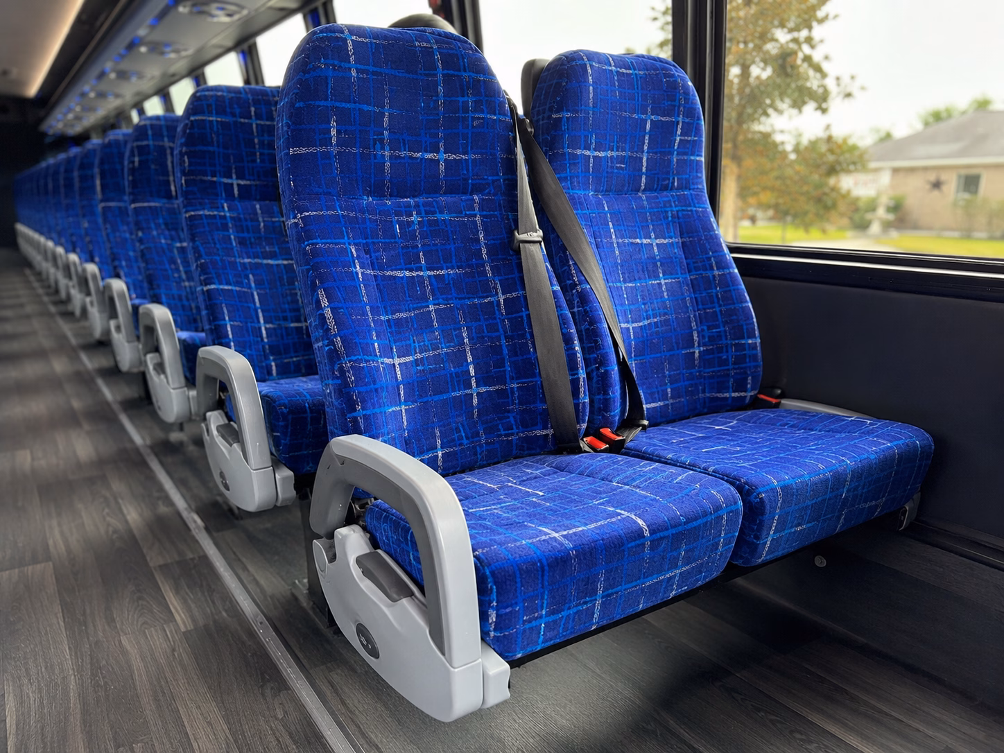 tulare charter bus interior