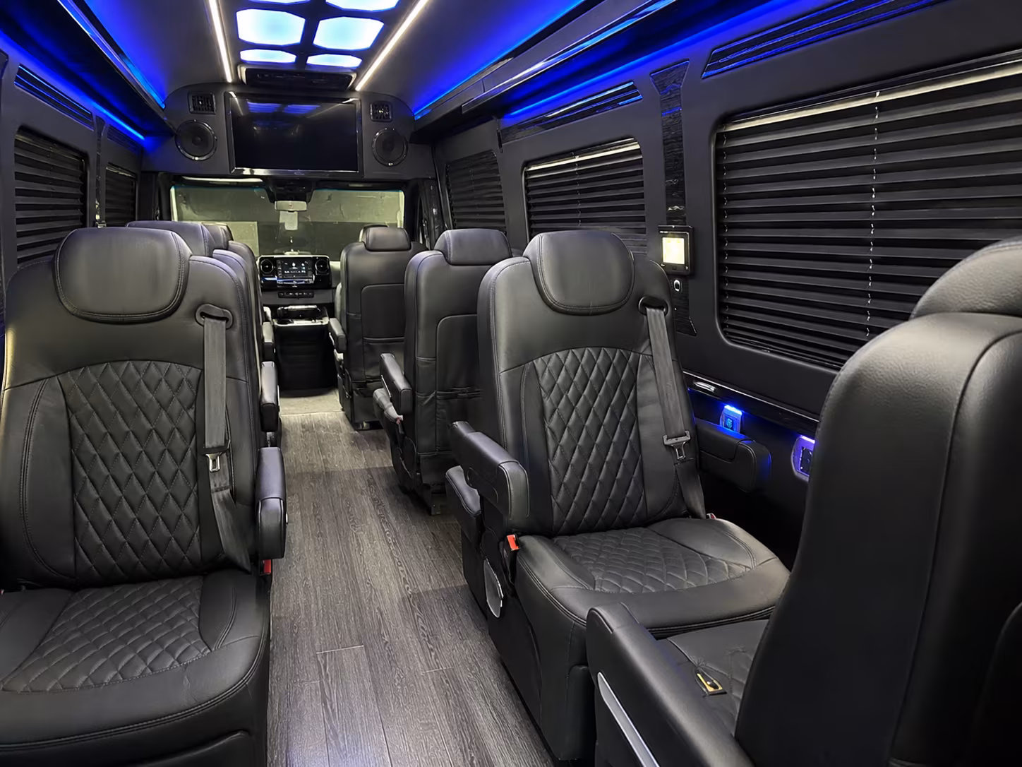 tulare wedding transportation onboard seating