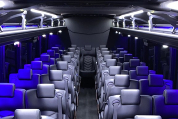 Tulare Charter Bus Interior