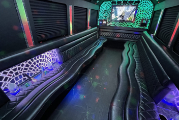 Tulare Limo Bus Interior
